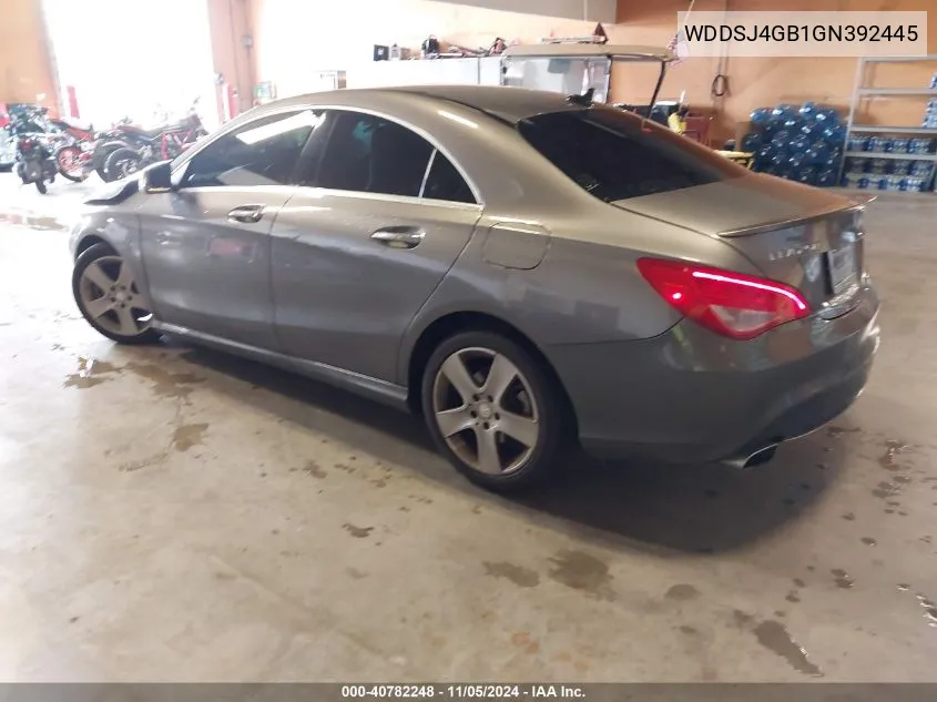 2016 Mercedes-Benz Cla 250 4Matic VIN: WDDSJ4GB1GN392445 Lot: 40782248