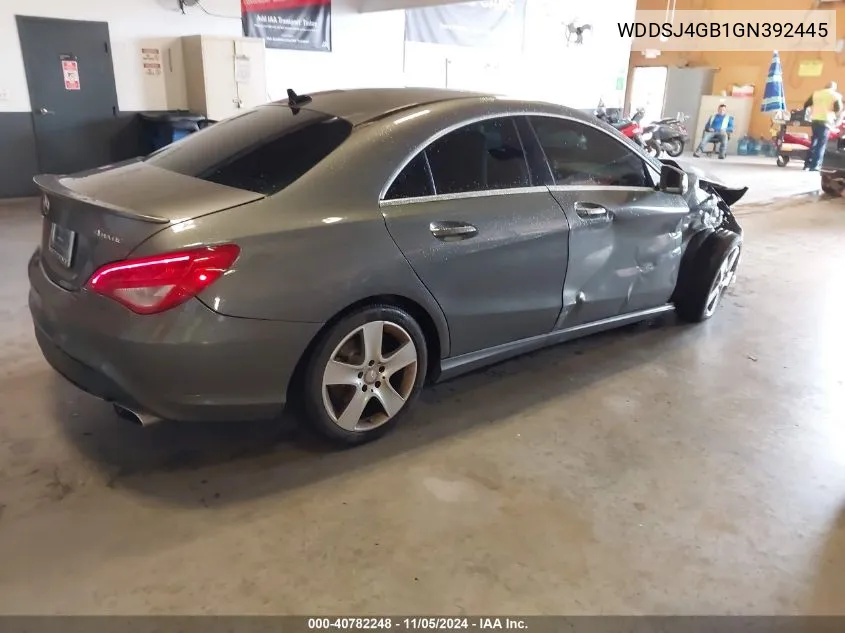 2016 Mercedes-Benz Cla 250 4Matic VIN: WDDSJ4GB1GN392445 Lot: 40782248