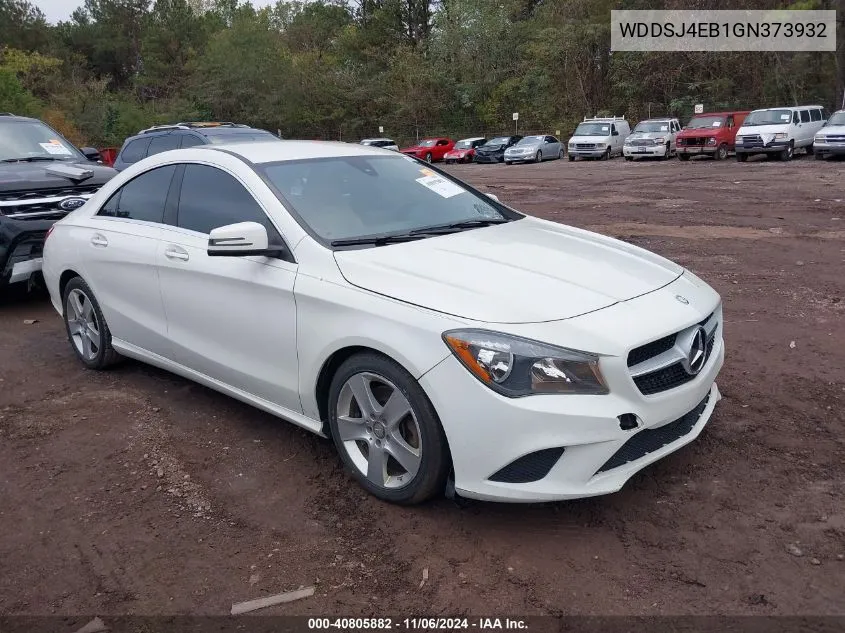 2016 Mercedes-Benz Cla 250 VIN: WDDSJ4EB1GN373932 Lot: 40805882