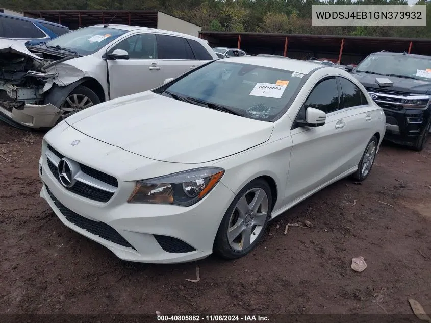 2016 Mercedes-Benz Cla 250 VIN: WDDSJ4EB1GN373932 Lot: 40805882