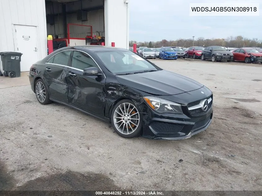 2016 Mercedes-Benz Cla 250 4Matic VIN: WDDSJ4GB5GN308918 Lot: 40848252