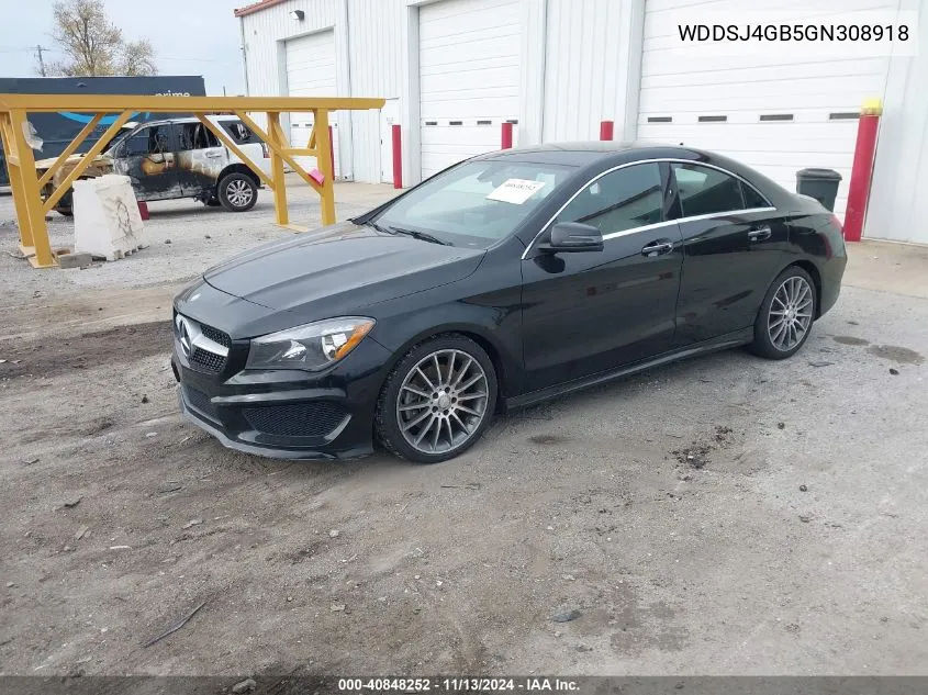 2016 Mercedes-Benz Cla 250 4Matic VIN: WDDSJ4GB5GN308918 Lot: 40848252