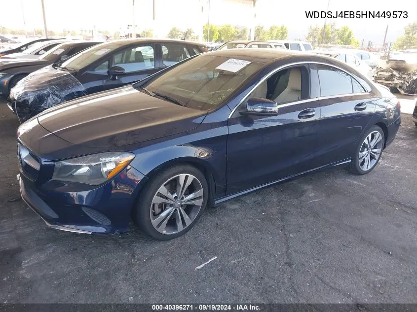 2017 Mercedes-Benz Cla 250 VIN: WDDSJ4EB5HN449573 Lot: 40396271