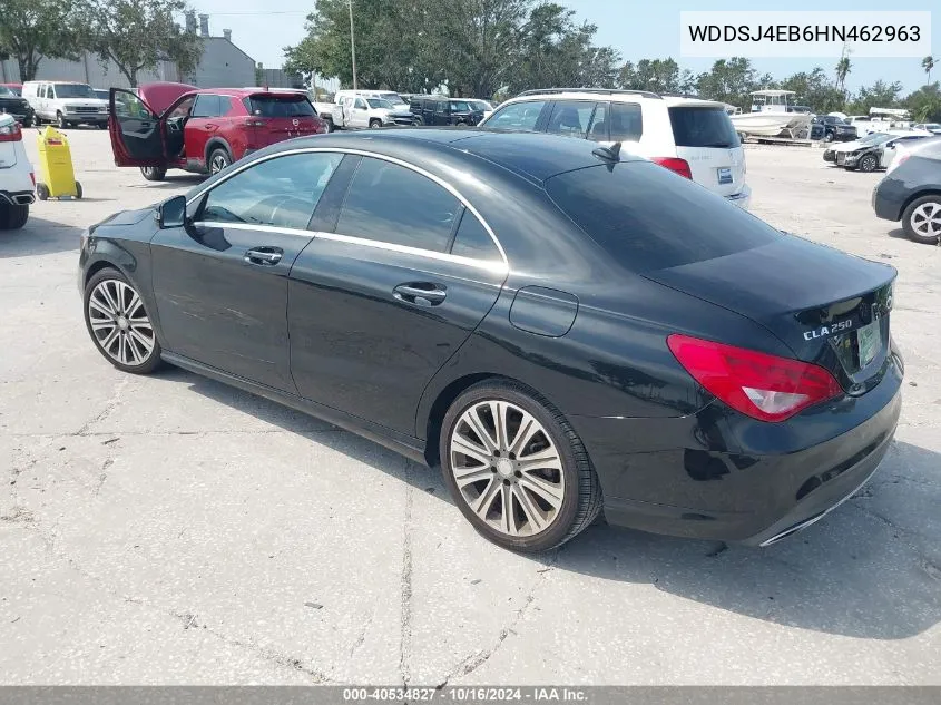 2017 Mercedes-Benz Cla 250 VIN: WDDSJ4EB6HN462963 Lot: 40534827