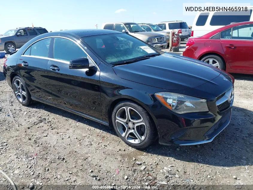 2017 Mercedes-Benz Cla 250 VIN: WDDSJ4EB5HN465918 Lot: 40586412