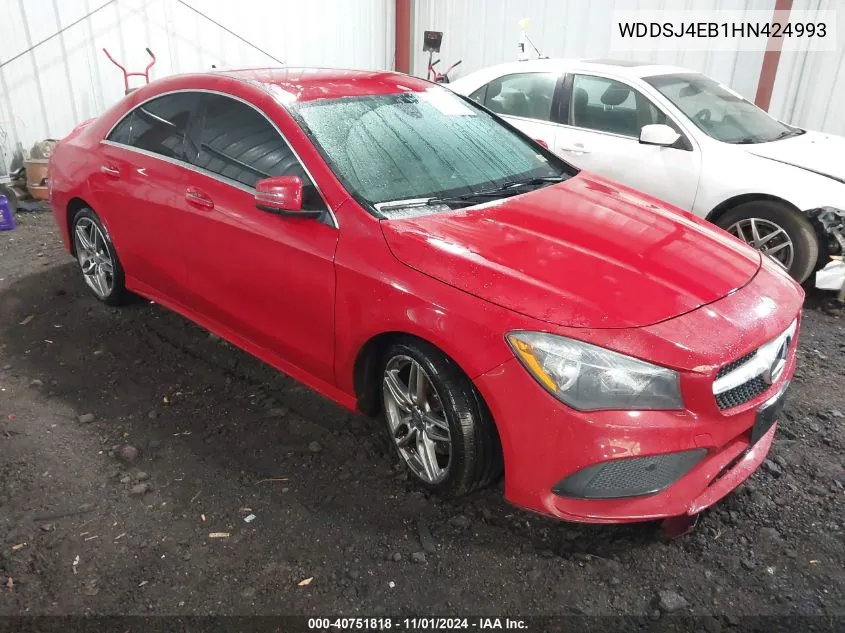 2017 Mercedes-Benz Cla 250 VIN: WDDSJ4EB1HN424993 Lot: 40751818