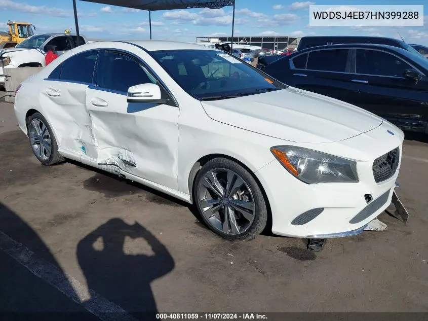 2017 Mercedes-Benz Cla 250 VIN: WDDSJ4EB7HN399288 Lot: 40811059