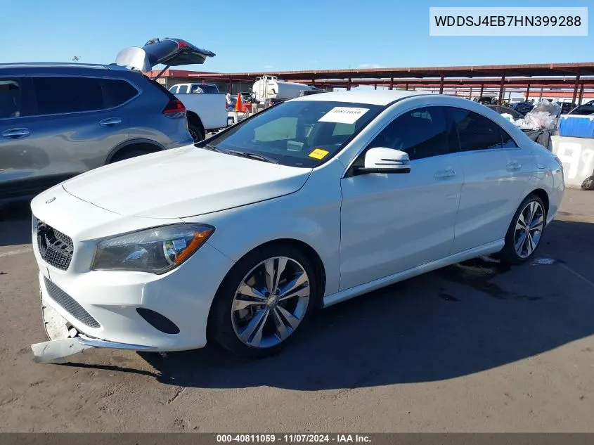 2017 Mercedes-Benz Cla 250 VIN: WDDSJ4EB7HN399288 Lot: 40811059