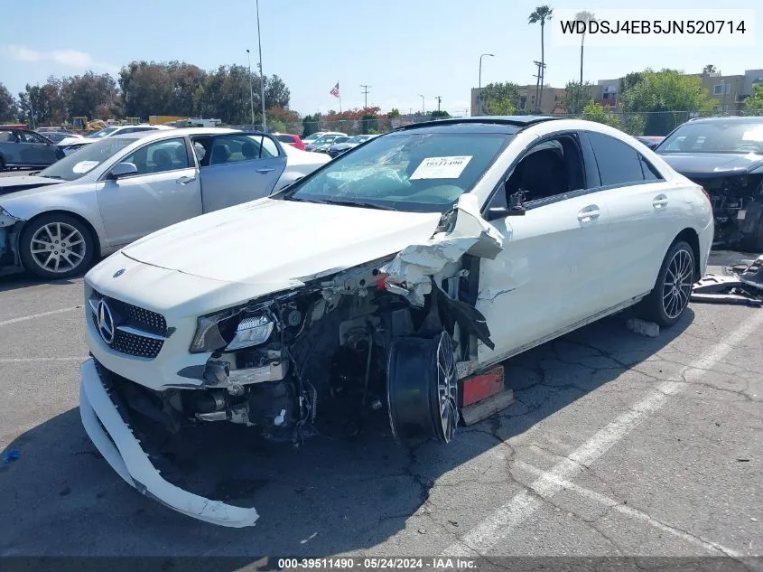 2018 Mercedes-Benz Cla 250 VIN: WDDSJ4EB5JN520714 Lot: 40831186