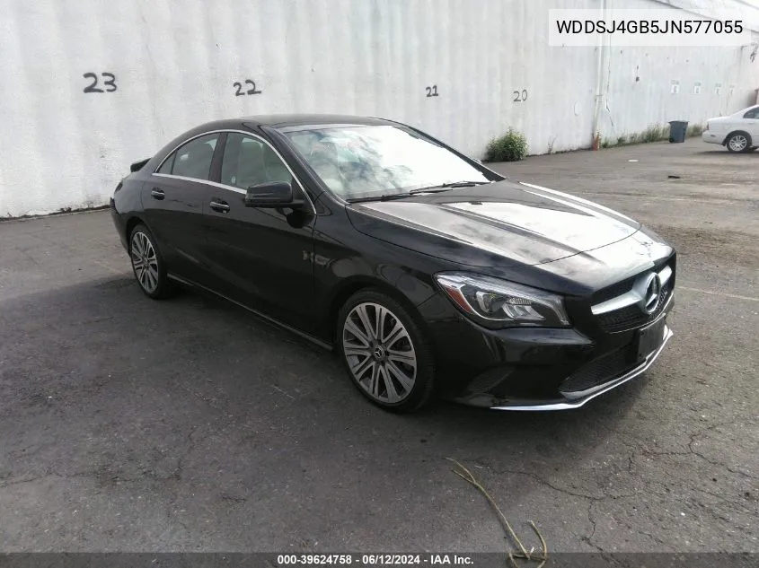 2018 Mercedes-Benz Cla 250 4Matic VIN: WDDSJ4GB5JN577055 Lot: 39624758