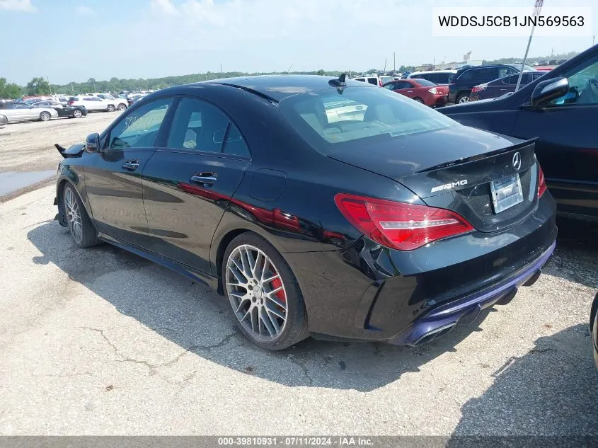 2018 Mercedes-Benz Amg Cla 45 4Matic VIN: WDDSJ5CB1JN569563 Lot: 39810931