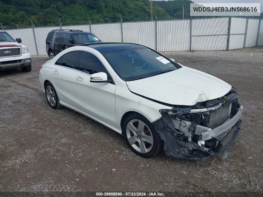 2018 Mercedes-Benz Cla 250 VIN: WDDSJ4EB3JN568616 Lot: 39909590