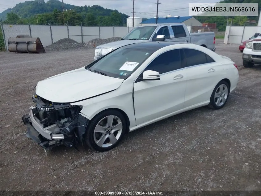 2018 Mercedes-Benz Cla 250 VIN: WDDSJ4EB3JN568616 Lot: 39909590