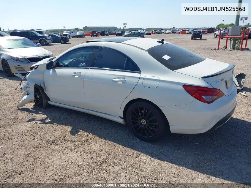 2018 Mercedes-Benz Cla 250 VIN: WDDSJ4EB1JN525568 Lot: 40159061