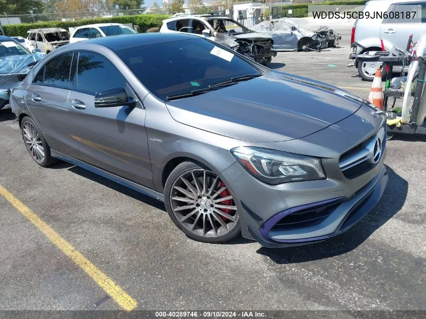 2018 Mercedes-Benz Amg Cla 45 4Matic VIN: WDDSJ5CB9JN608187 Lot: 40289746