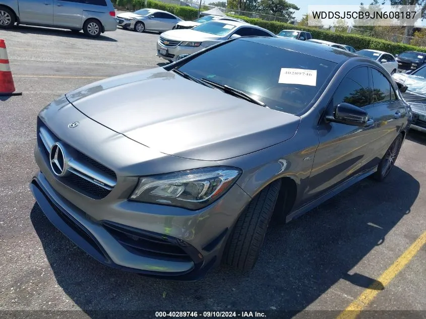 2018 Mercedes-Benz Amg Cla 45 4Matic VIN: WDDSJ5CB9JN608187 Lot: 40289746