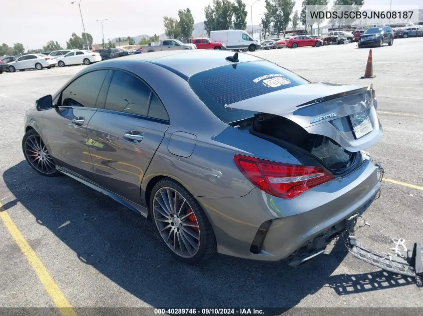 2018 Mercedes-Benz Amg Cla 45 4Matic VIN: WDDSJ5CB9JN608187 Lot: 40289746