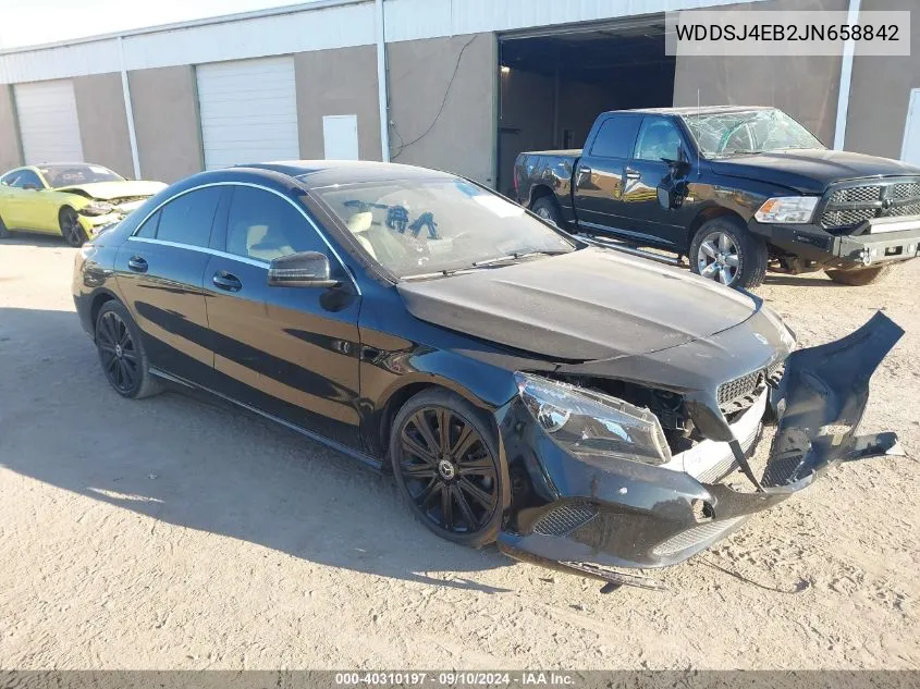 2018 Mercedes-Benz Cla 250 VIN: WDDSJ4EB2JN658842 Lot: 40310197