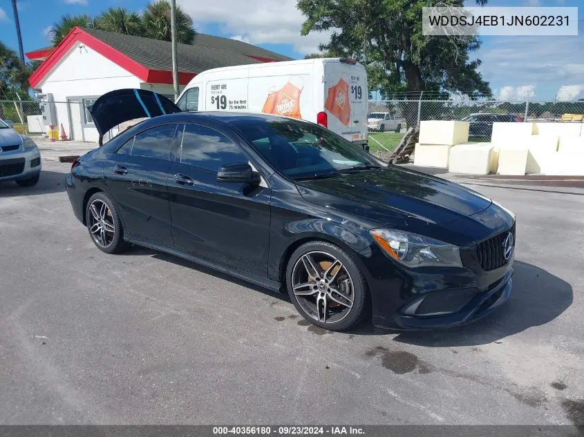 2018 Mercedes-Benz Cla 250 VIN: WDDSJ4EB1JN602231 Lot: 40356180