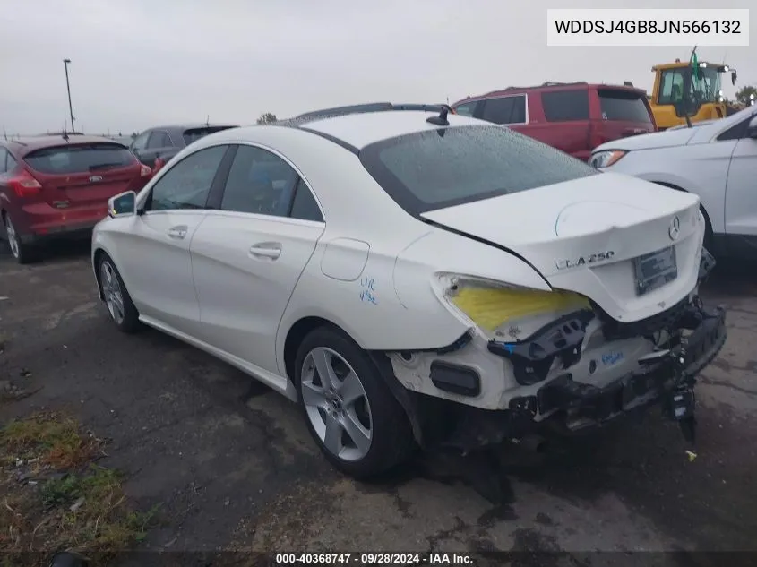 2018 Mercedes-Benz Cla 250 250 4Matic VIN: WDDSJ4GB8JN566132 Lot: 40368747