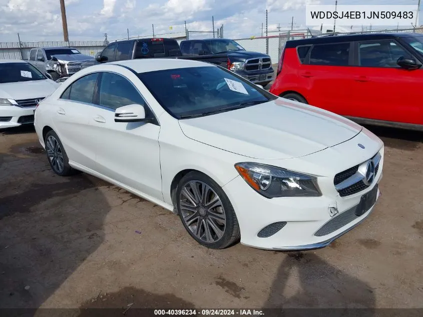 2018 Mercedes-Benz Cla 250 VIN: WDDSJ4EB1JN509483 Lot: 40396234