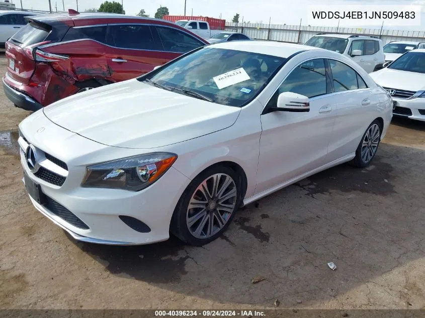 2018 Mercedes-Benz Cla 250 VIN: WDDSJ4EB1JN509483 Lot: 40396234