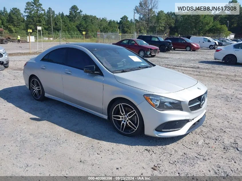 2018 Mercedes-Benz Cla 250 VIN: WDDSJ4EB8JN617308 Lot: 40398356