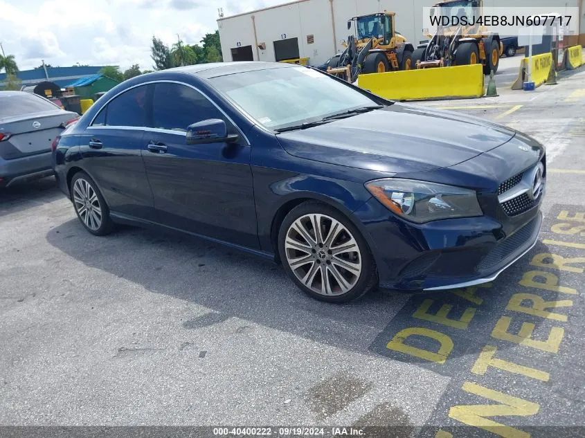 2018 Mercedes-Benz Cla 250 VIN: WDDSJ4EB8JN607717 Lot: 40400222