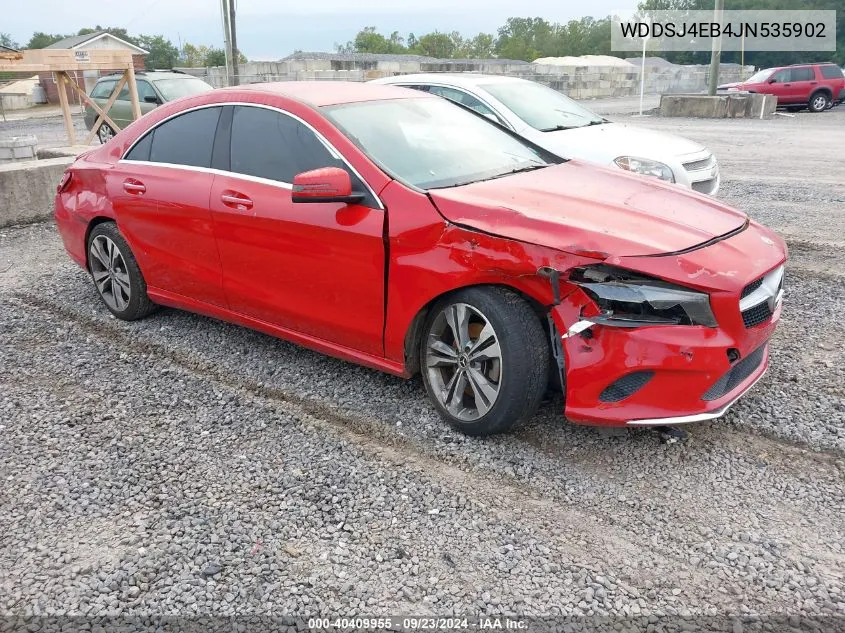 2018 Mercedes-Benz Cla 250 VIN: WDDSJ4EB4JN535902 Lot: 40409955