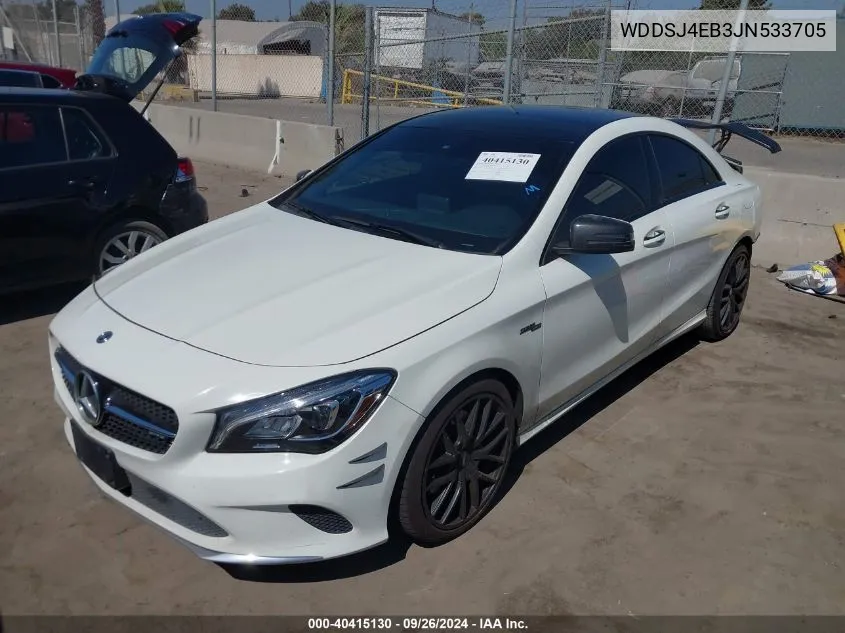 2018 Mercedes-Benz Cla 250 VIN: WDDSJ4EB3JN533705 Lot: 40415130