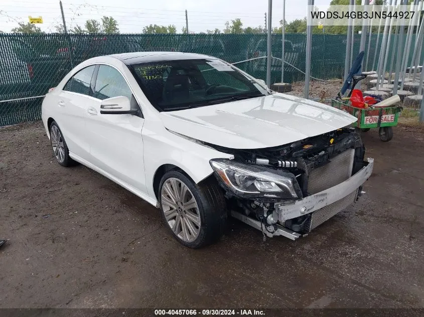 2018 Mercedes-Benz Cla 250 4Matic VIN: WDDSJ4GB3JN544927 Lot: 40457066