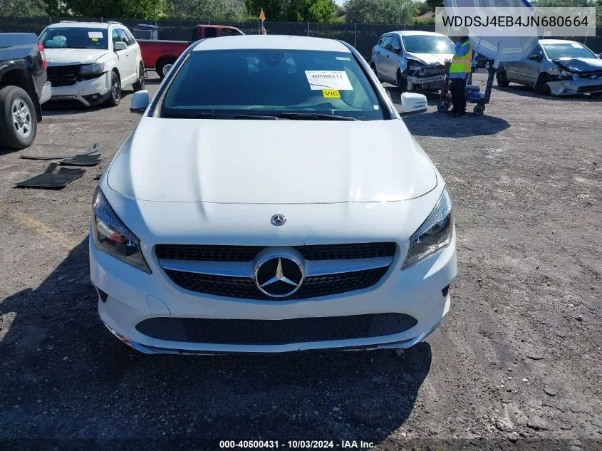 2018 Mercedes-Benz Cla 250 VIN: WDDSJ4EB4JN680664 Lot: 40500431