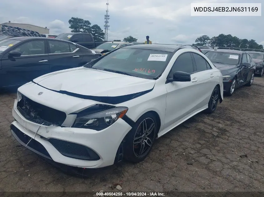 2018 Mercedes-Benz Cla 250 VIN: WDDSJ4EB2JN631169 Lot: 40504255