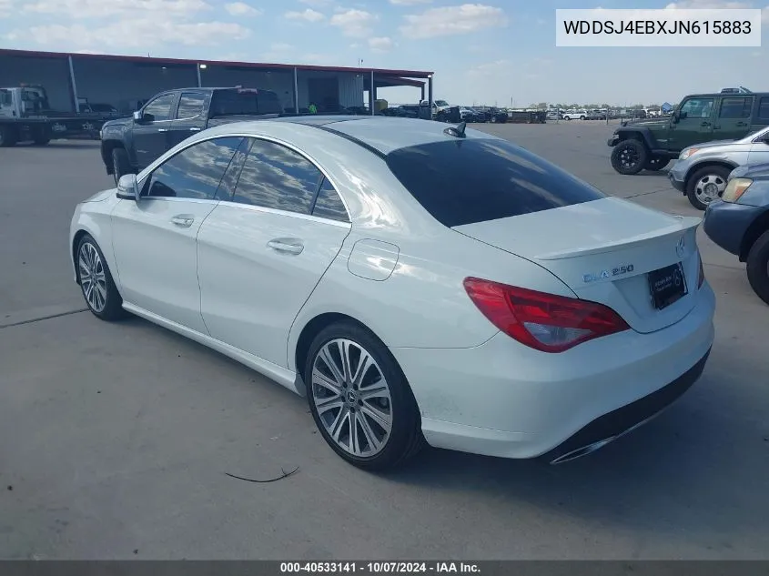 2018 Mercedes-Benz Cla 250 VIN: WDDSJ4EBXJN615883 Lot: 40533141