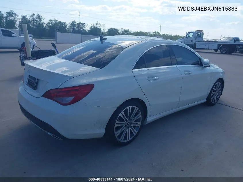 2018 Mercedes-Benz Cla 250 VIN: WDDSJ4EBXJN615883 Lot: 40533141