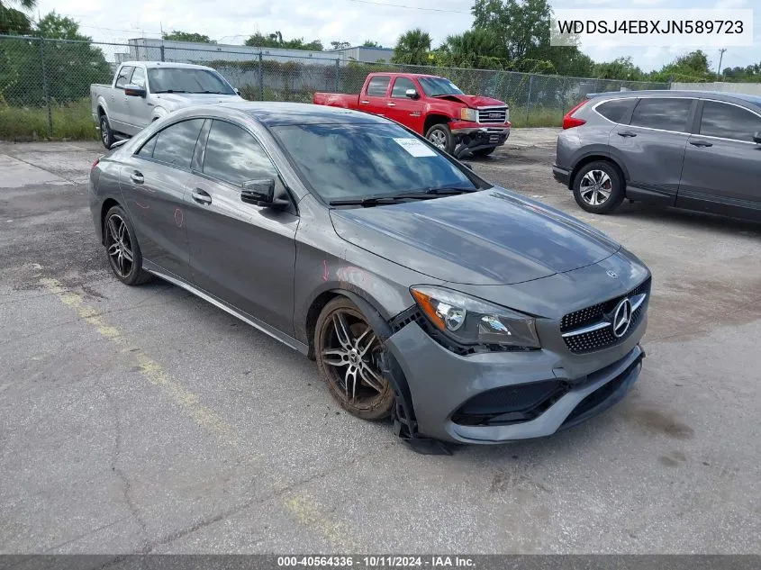 2018 Mercedes-Benz Cla 250 VIN: WDDSJ4EBXJN589723 Lot: 40564336