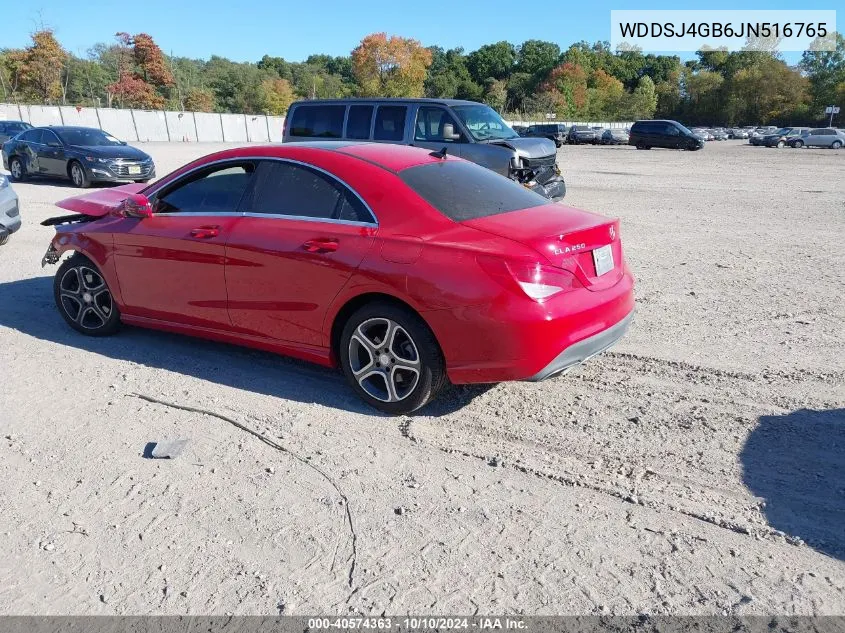 2018 Mercedes-Benz Cla 250 4Matic VIN: WDDSJ4GB6JN516765 Lot: 40574363