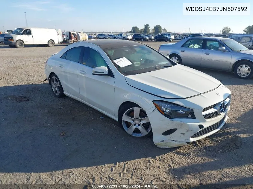 2018 Mercedes-Benz Cla 250 VIN: WDDSJ4EB7JN507592 Lot: 40672291