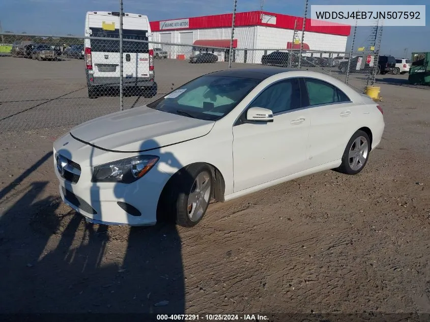 2018 Mercedes-Benz Cla 250 VIN: WDDSJ4EB7JN507592 Lot: 40672291