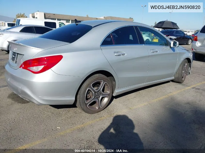 2018 Mercedes-Benz Cla 250 VIN: WDDSJ4EB2JN590820 Lot: 40704314