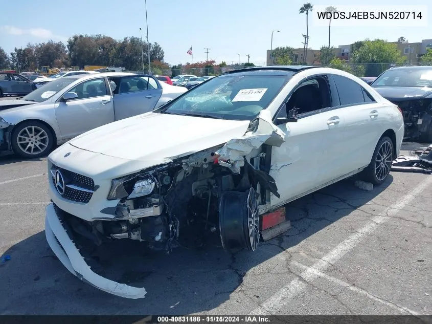 2018 Mercedes-Benz Cla 250 VIN: WDDSJ4EB5JN520714 Lot: 40831186