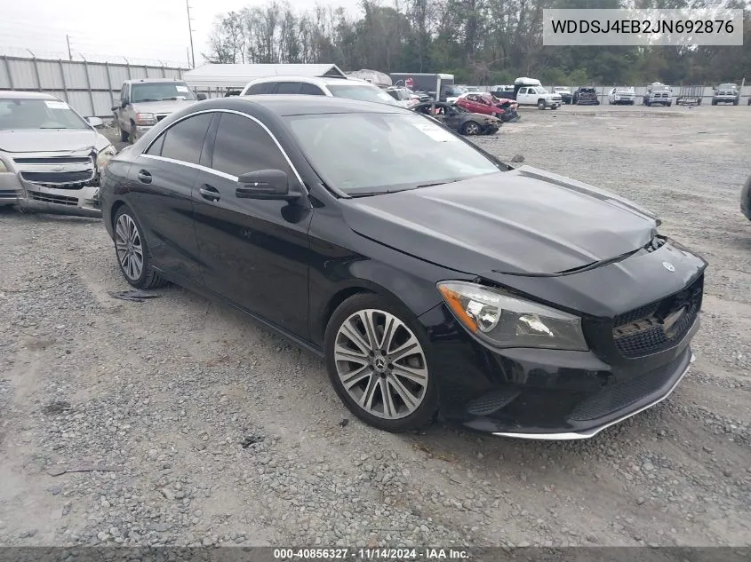 2018 Mercedes-Benz Cla 250 VIN: WDDSJ4EB2JN692876 Lot: 40856327