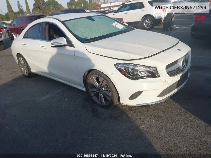 2018 Mercedes-Benz Cla 250 VIN: WDDSJ4EBXJN571299 Lot: 40896547