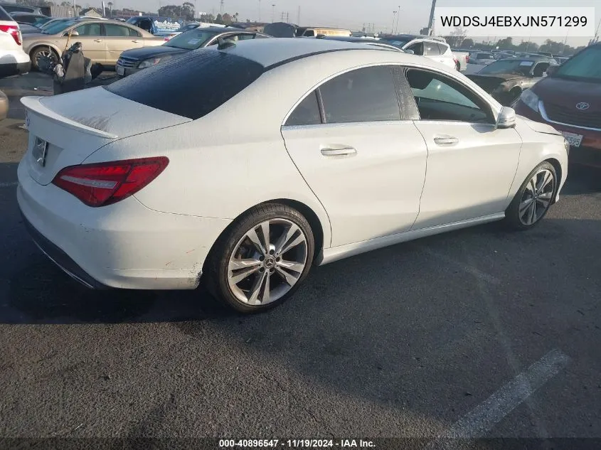 2018 Mercedes-Benz Cla 250 VIN: WDDSJ4EBXJN571299 Lot: 40896547