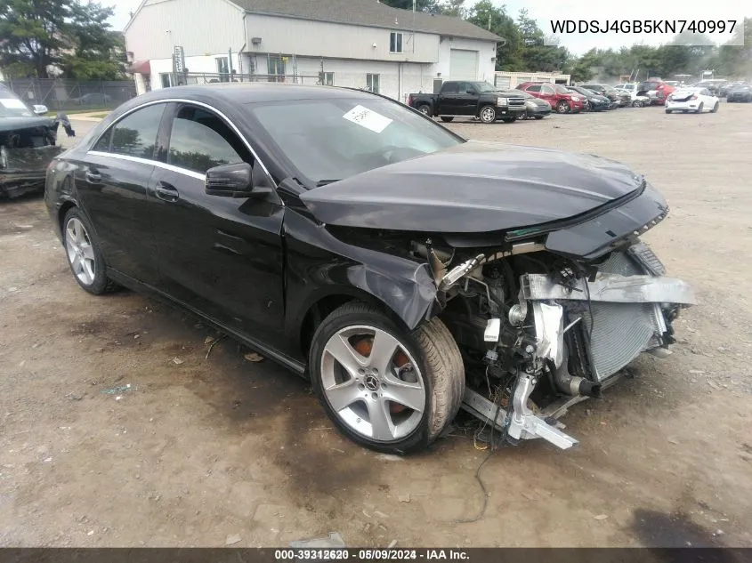 WDDSJ4GB5KN740997 2019 Mercedes-Benz Cla 250 4Matic