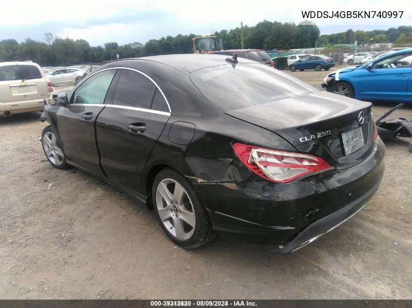 WDDSJ4GB5KN740997 2019 Mercedes-Benz Cla 250 4Matic