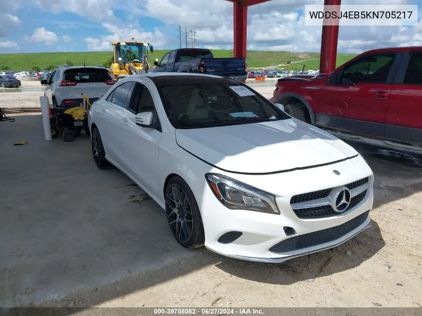 2019 Mercedes-Benz Cla 250 VIN: WDDSJ4EB5KN705217 Lot: 39758082