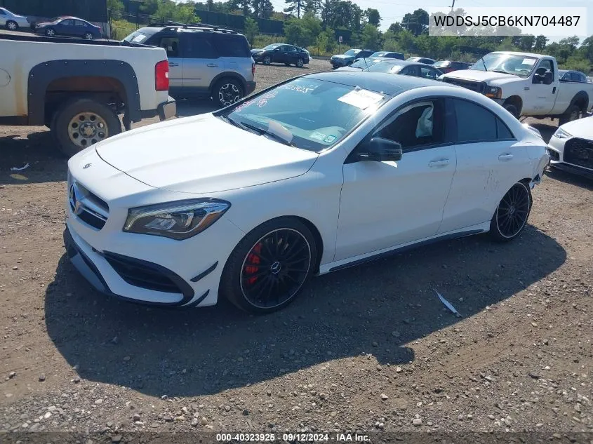 2019 Mercedes-Benz Amg Cla 45 4Matic VIN: WDDSJ5CB6KN704487 Lot: 40323925