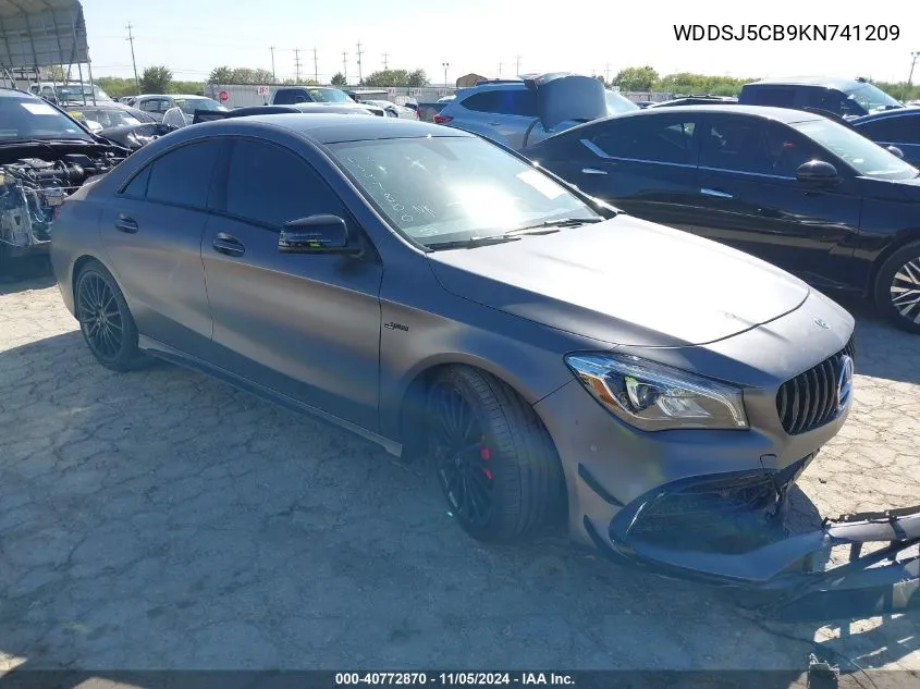 2019 Mercedes-Benz Amg Cla 45 4Matic VIN: WDDSJ5CB9KN741209 Lot: 40772870