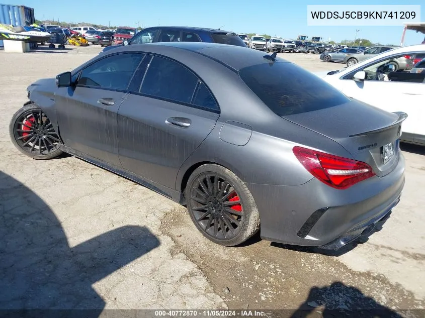 2019 Mercedes-Benz Amg Cla 45 4Matic VIN: WDDSJ5CB9KN741209 Lot: 40772870